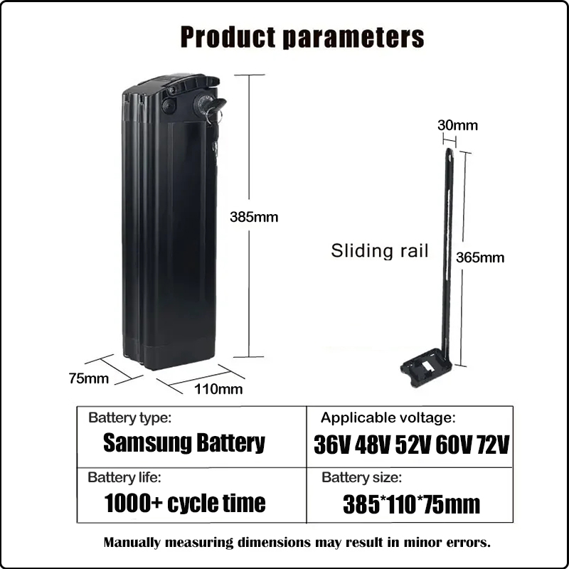 Electric Bicycle 36v 48v 52v S - Electric Bicycle Battery 72V 30Ah recension och pris